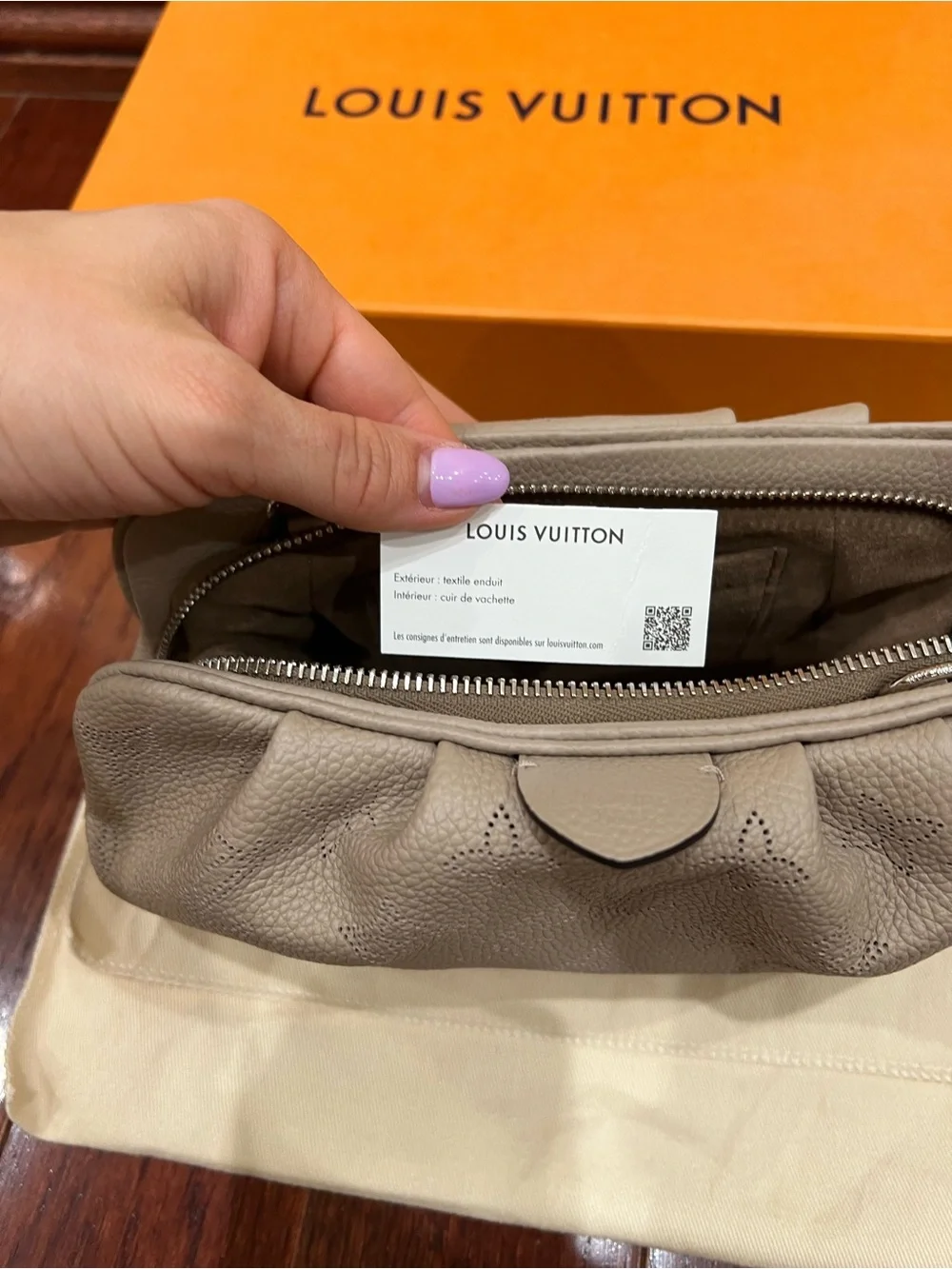 New Louis Vuitton Mahina Scala Mini Pouch Galet